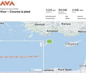 Running app reveals location of France aircraft carrier in Mediterranean