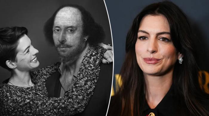 Anne Hathaway reacts to longstanding rumours about being Shakespeare's wife