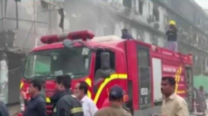 Cooling under way at Gul Plaza after two consecutive fires