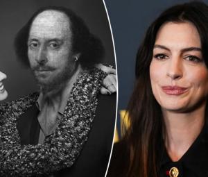 Anne Hathaway reacts to longstanding rumours about being Shakespeare's wife