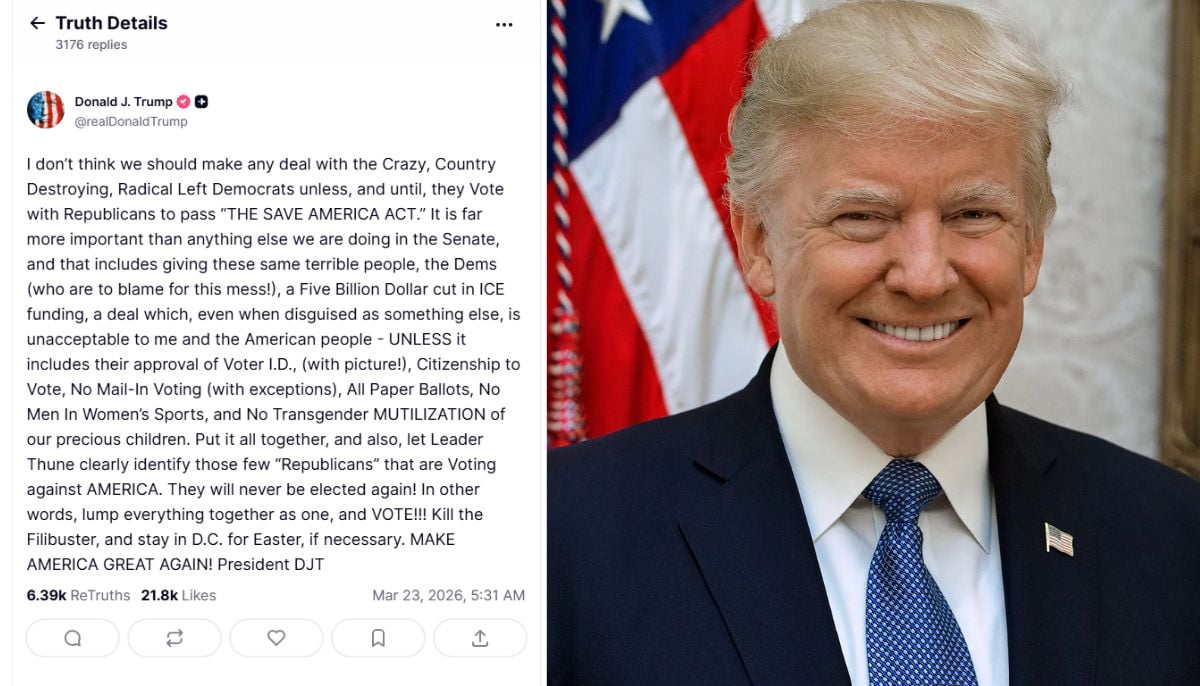 Credit: Screenshot via Truth Social/@realDonaldTrump