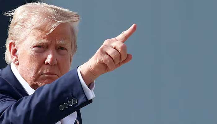 US President Donald Trump gestures before boarding Air Force One as he returns to Washington, DC, in Lossiemouth, Scotland, Britain, July 29, 2025. — Reuters