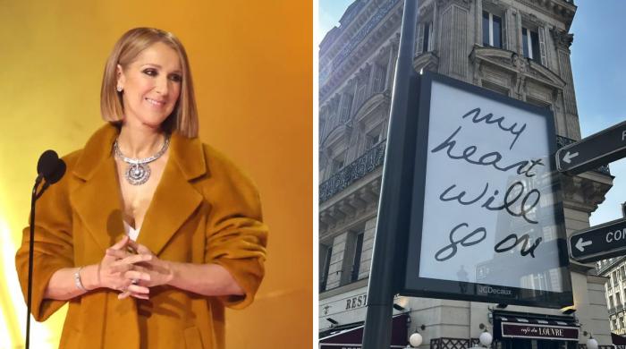 Celine Dion sparks stage return rumours as she leaves clues all over Paris