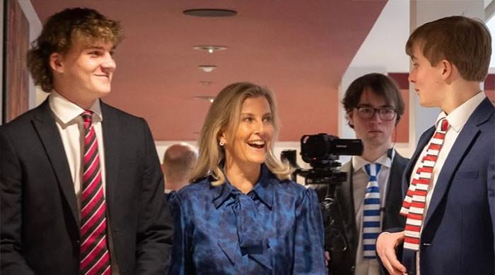 The Duchess of Edinburgh opens Radley's musical playground in stunning blue 