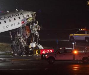 Pilot, co-pilot killed after passenger jet hits ground fire truck at New York's LaGuardia airport