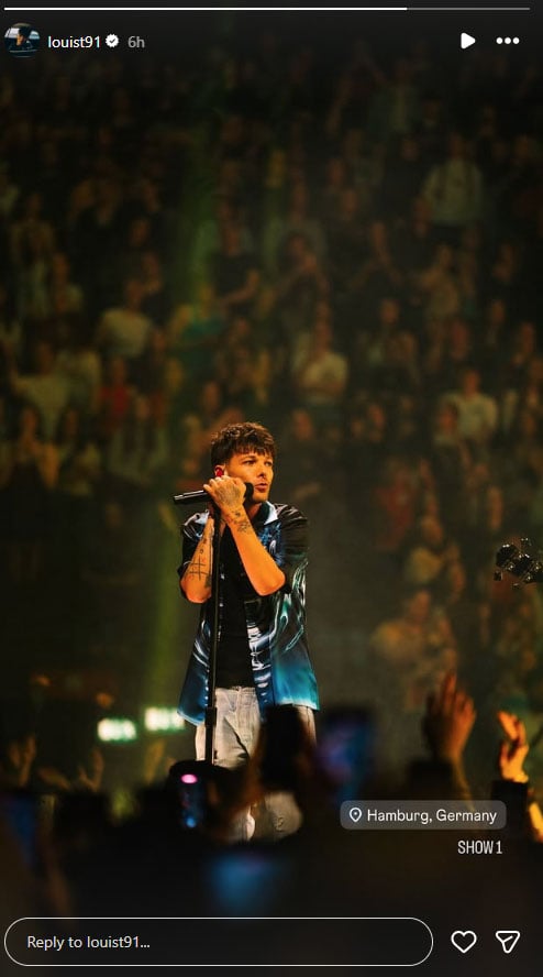 Louis Tomlinson shares first look from world tour opening night