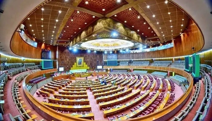 A general view of the National Assembly. — X@NAofPakistan
