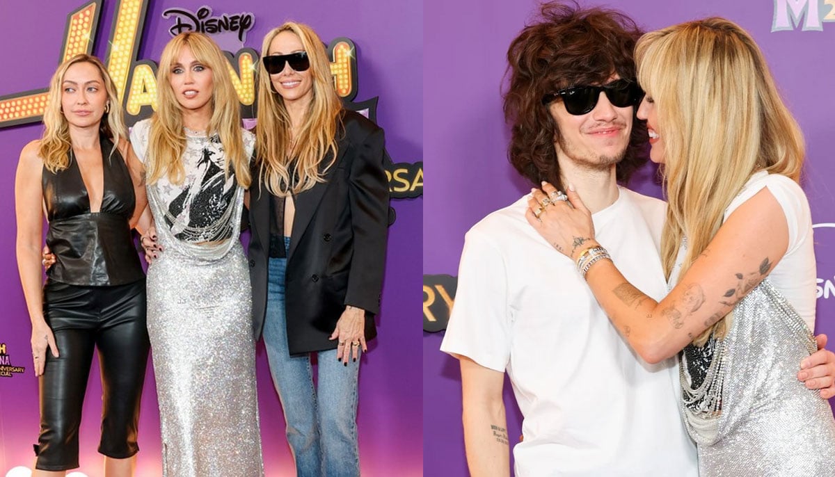 Miley Cyrus makes Hannah Montana 20 premiere a family affair