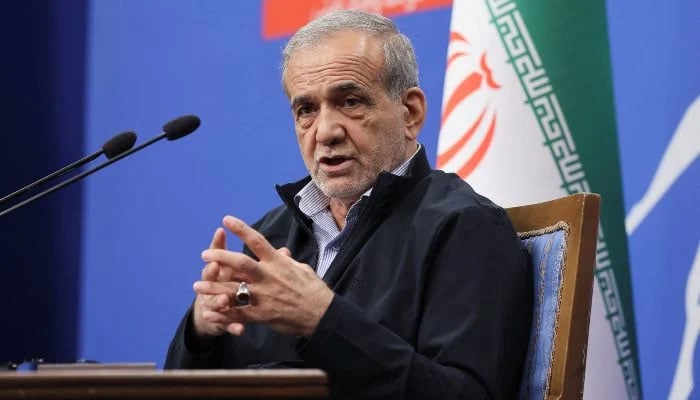 Irans President Masoud Pezeshkian attends a press conference in Tehran, Iran, September 16, 2024. — Reuters