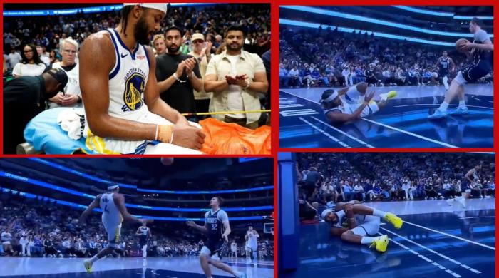 Warriors' Moses Moody suffers serious knee injury in OT win as team awaits X-ray results