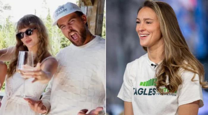Kylie Kelce stirs up Taylor Swift, Travis Kelce wedding buzz 