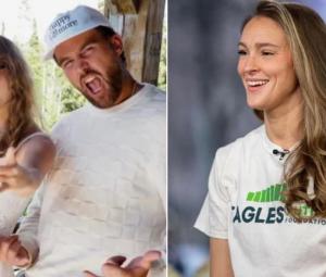 Kylie Kelce stirs up Taylor Swift, Travis Kelce wedding buzz 