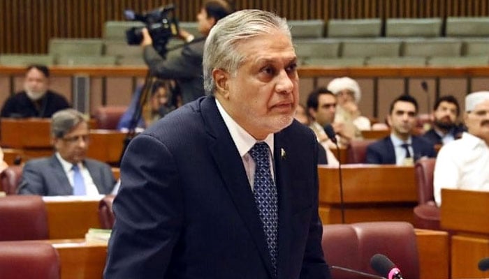 Deputy Prime Minister Senator Ishaq Dar addresses Senate session on November 4, 2025. —Radio Pakistan