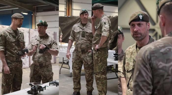 Palace drops explosive video as William's battle training puts him to test