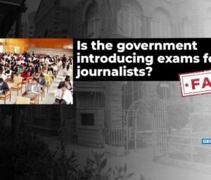 Fact-check: Viral claim about government holding exams for journalists is false
