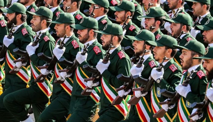 The representational image shows the troops of the IRGC. — AFP/File