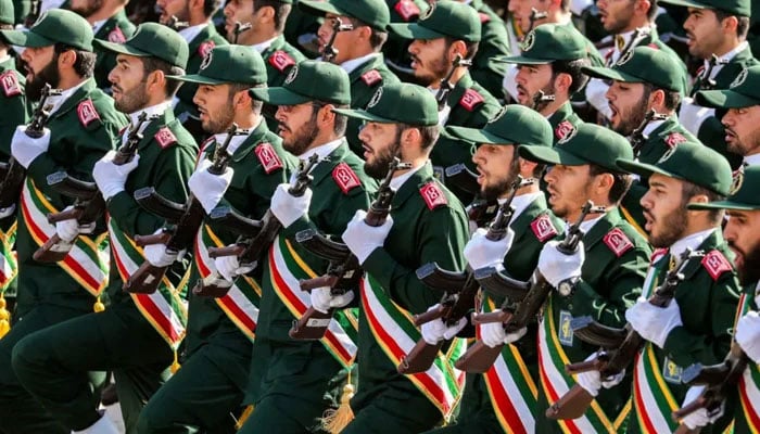 The representational image shows the troops of the IRGC. — AFP/File