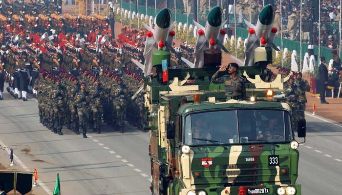 Indias Akash missiles, mounted on a truck, are displayed during Republic Day parade in New Delhi, India, January 26, 2020. — Reuters