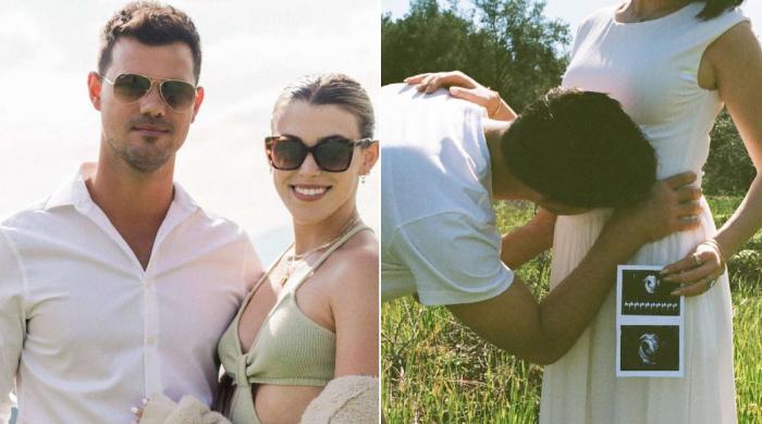 Taylor Lautner and wife Tay announce they're expecting 1st baby together