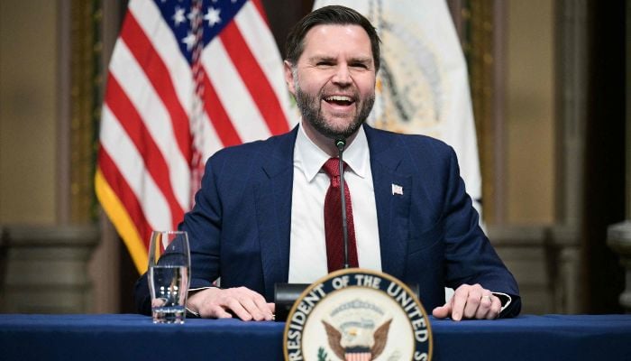 US Vice President JD Vance addresses a Fraud Task Force meeting in the Indian Treaty Room at the White House in Washington, DC, on 27 March, 2026. — AFP