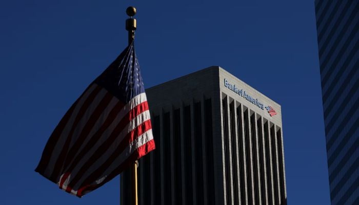 The Bank of America building is shown in downtown Los Angeles, California, US, March 6, 2017.  — Reuters