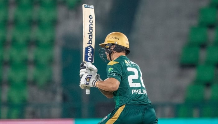 Multan Sultans batter Josh Philippe plays a shot during their PSL 11 match against Islamabad United  at the Gaddafi Stadium in Lahore on March 28, 2026. — X/@MultanSultans