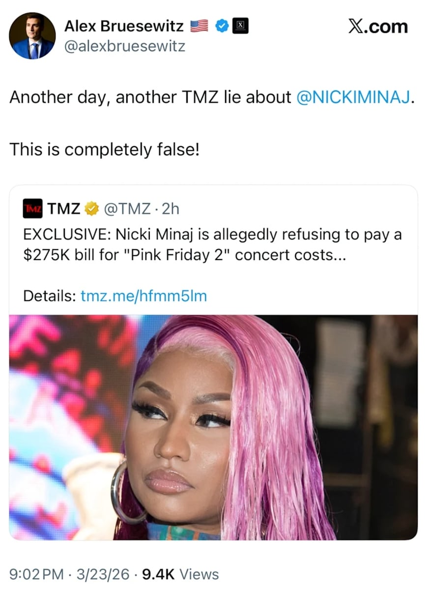 Nicki Minaj accused of unpaid bills amid new album delay