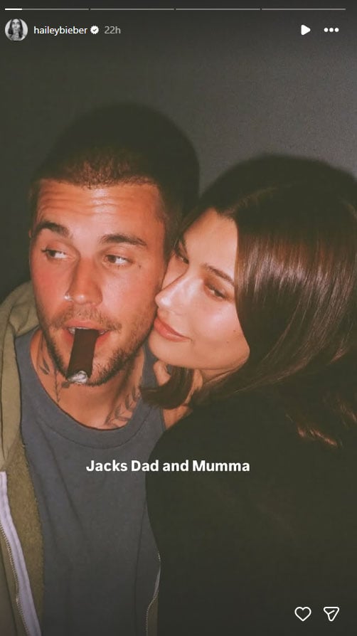Hailey Bieber gives fans sneak peek into intimate moment with Justin Bieber