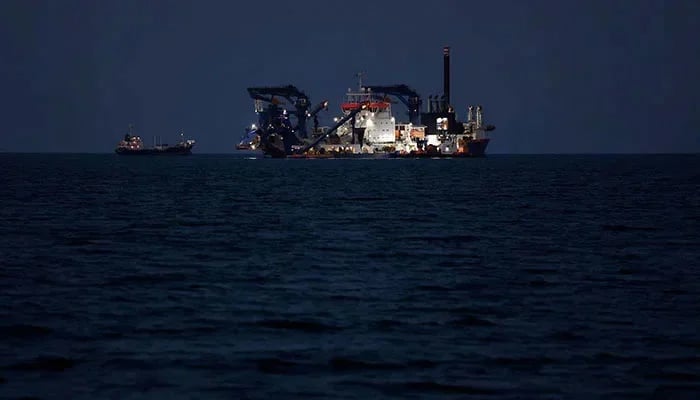 The Artemis dredger operated by Van Oord sits anchored as the traffic is down in the Strait of Hormuz, amid the US-Israeli conflict with Iran, in Muscat, Oman, March 10, 2026. — Reuters