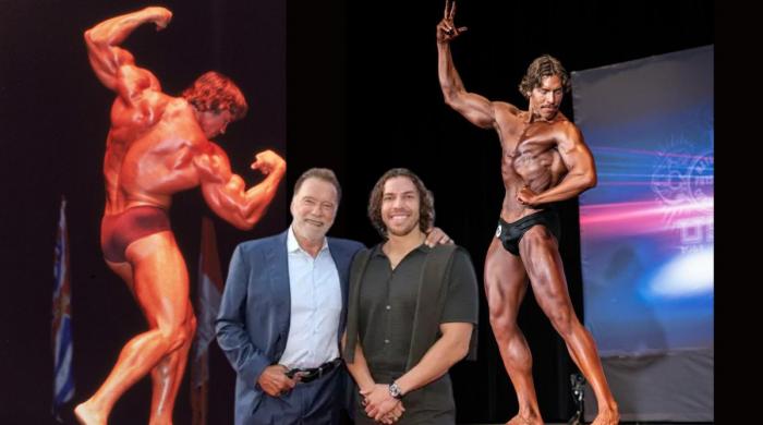  Arnold Schwarzenegger's son Joseph Baena wins debut bodybuilding title