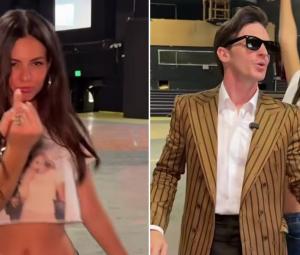 Victoria Justice visits 'Victorious' studio after 16 years with Drake Bell 