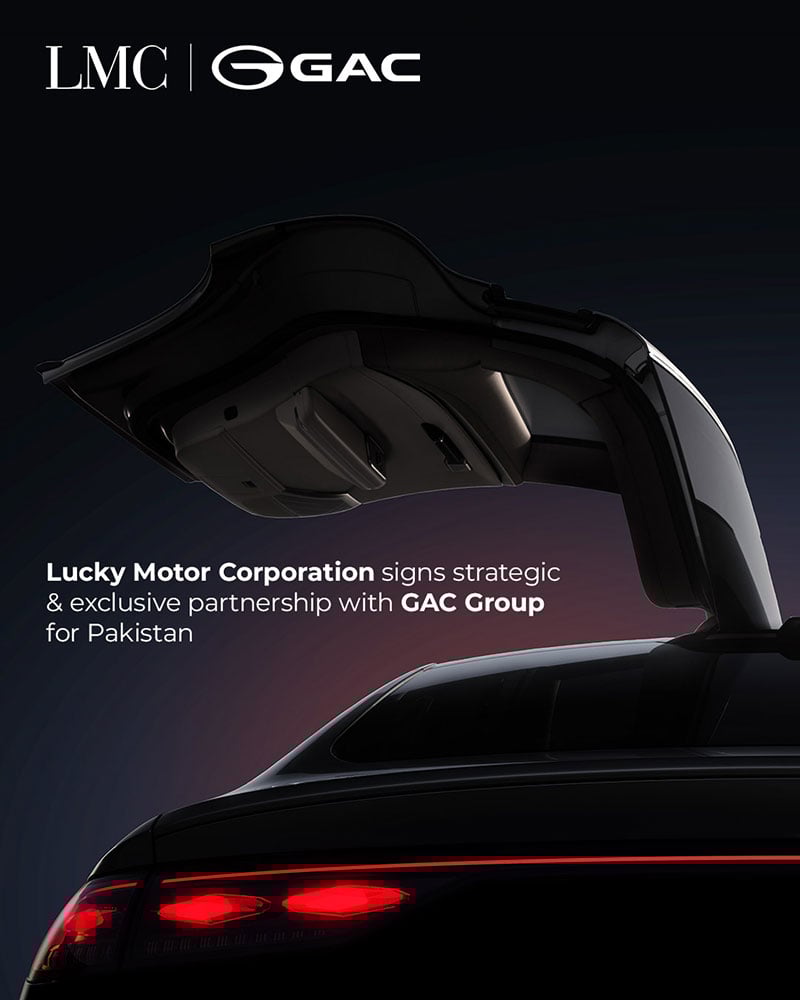 Lucky Motor Corporation signs strategic & exclusive partnership with GAC Group for Pakistan