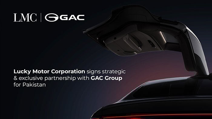 Lucky Motor Corporation signs strategic & exclusive partnership with GAC Group for Pakistan