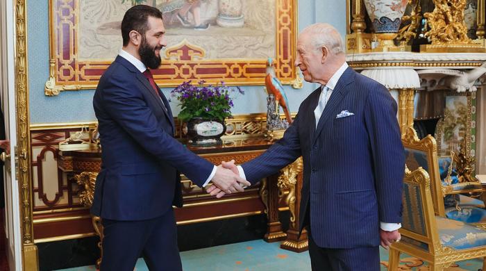 King Charles hosts Syrian President Al-Sharaa at Buckingham Palace