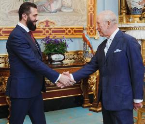King Charles hosts Syrian President Al-Sharaa at Buckingham Palace