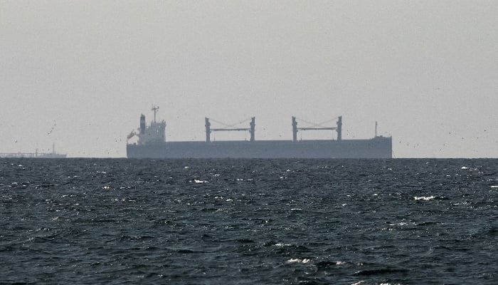 A cargo ship in the Gulf, near the Strait of Hormuz, as seen from northern Ras al-Khaimah, near the border with Oman’s Musandam governance, amid the US-Israeli conflict with Iran, in the United Arab Emirates, March 11, 2026. — Reuters