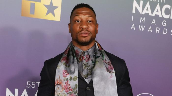 Jonathan Majors stunt goes wrong during filming