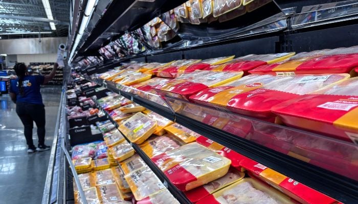 Packages of ground beef are seen at a supermarket in Houston, Texas, on March 17, 2026. — AFP