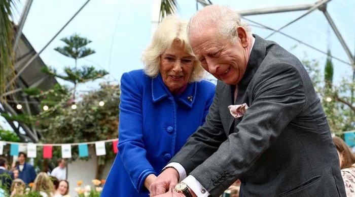 King Charles takes out ceremonial sword for special cake cutting