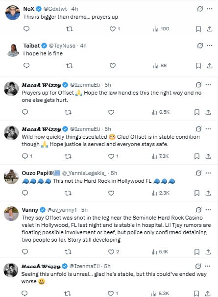 Is Offset dead? Fans react to rappers alleged shootout with Lil Tjay