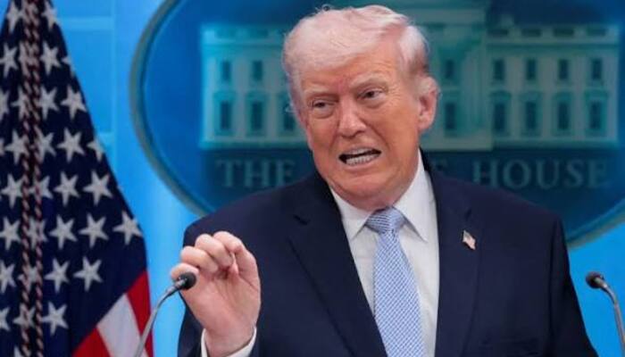 US President Donald Trump speaks to media at White House. — AFP