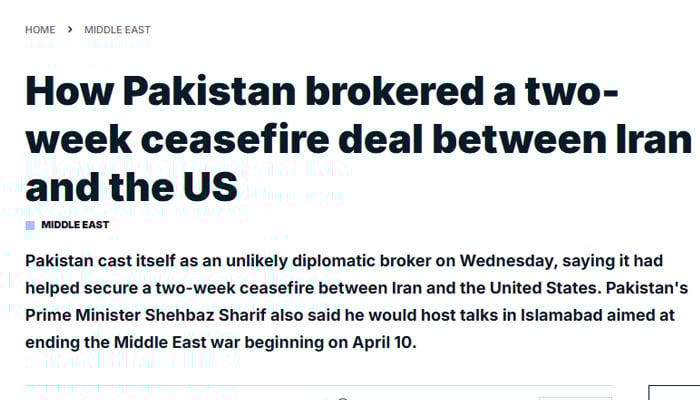 Pakistan dominates world headlines over US-Iran ceasefire diplomacy