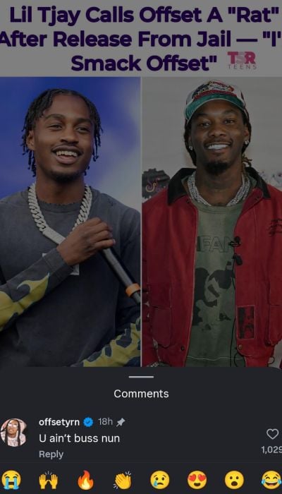 Lil Tjay, Offset take jabs at each other after shooting, arrest