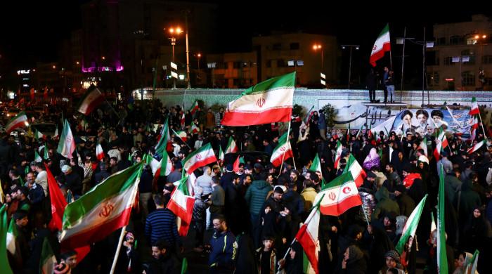 In pictures: Iranians flood streets in celebration after ceasefire announcement