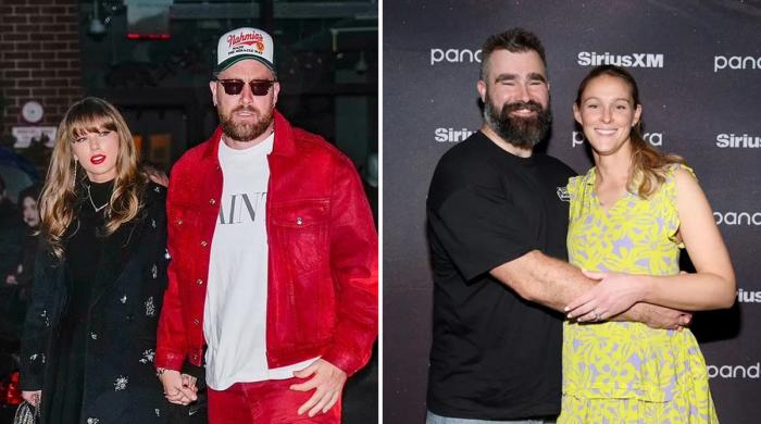 Taylor Swift, Travis Kelce weigh in on Jason, Kylie Kelce's puppy name saga