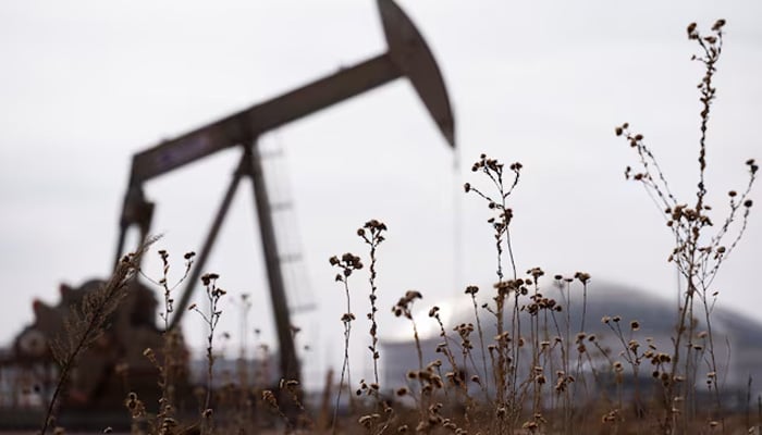 A pump jack operates near a crude oil reserve in the Permian Basin oil field near Midland, Texas, U.S. February 18, 2025. — Reuters