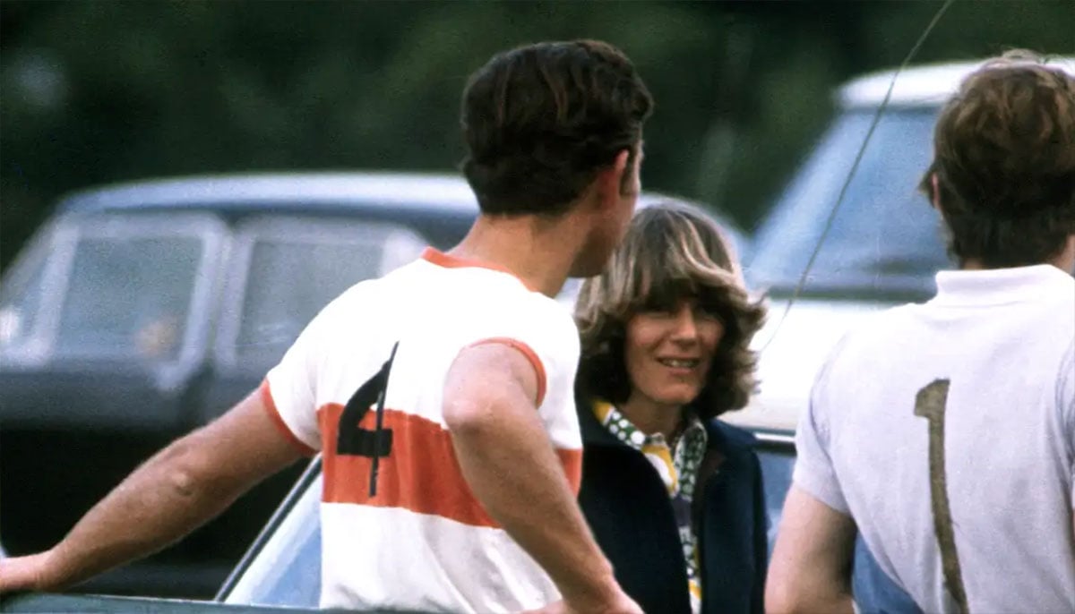 King Charles and Queen Camilla at a polo match