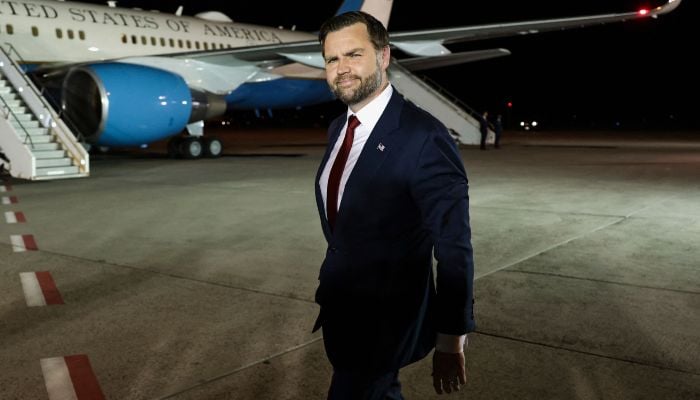 US Vice President JD Vance looks on before boarding Air Force Two to return to Washington, DC, after the White House announced he would be leading the US delegation in upcoming peace talks with Iran, at the Budapest Ferenc Liszt International Airport in Budapest, Hungary, on April 8, 2026. — AFP