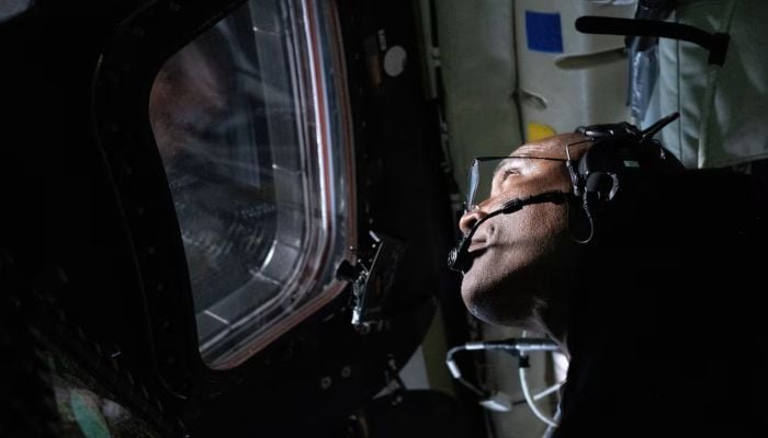 Nasa astronaut and Artemis II Pilot Victor Glover is pictured here in the Orion spacecraft during the Artemis II lunar flyby, April 6, 2026. — Reuters