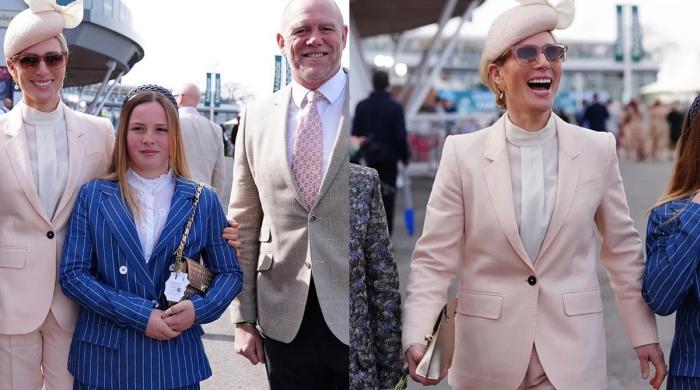 Zara Tindall keeps it chic as giant hats take over at Ladies Day